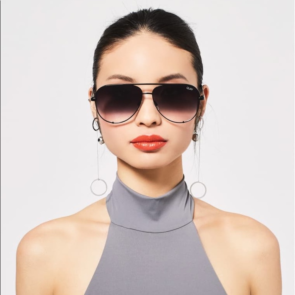High Key 62mm Oversize Aviator Sunglasses